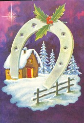 Yılbaşı Yeni Yıl Kartpostal (Küçük Boy) KRT21530 - Gökçekoleksiyon