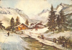 Yılbaşı Yeni Yıl Temalı Kartpostal KRT18152 - Gökçekoleksiyon