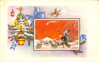 Yılbaşı Yeni Yıl Temalı Kartpostal KRT18154 - 1