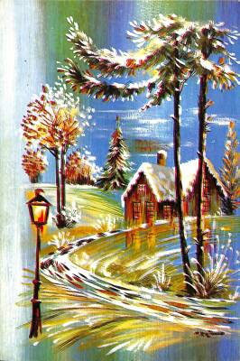 Yılbaşı Yeni Yıl Temalı Kartpostal KRT18158 - 1