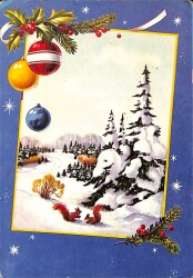 Yılbaşı Yeni Yıl Temalı Kartpostal KRT18164 - Gökçekoleksiyon