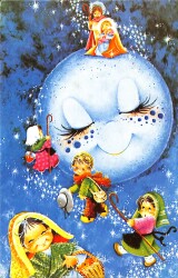 Yılbaşı Yeni Yıl Temalı Kartpostal (Küçük Boy) KRT23417 - Gökçekoleksiyon