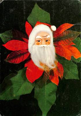 Yılbaşı (Yeniyıl) Noel Baba Temalı Kartpostal KRT12042 - 1