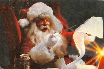 Yılbaşı (Yeniyıl) Noel Baba Temalı Kartpostal KRT12441 - 1