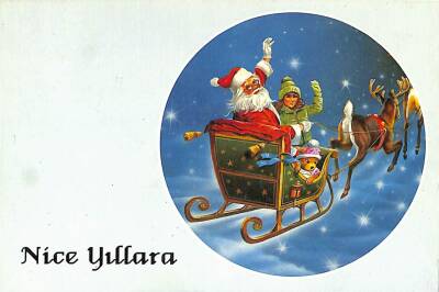 Yılbaşı (Yeniyıl) Noel Baba Temalı Kartpostal KRT14098 - 1