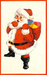 Yılbaşı (Yeniyıl) Noel Baba Temalı Kartpostal KRT14149 - Gökçekoleksiyon