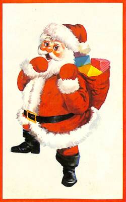Yılbaşı (Yeniyıl) Noel Baba Temalı Kartpostal KRT14149 - 1