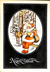 Yılbaşı (Yeniyıl) Noel Baba Temalı Kartpostal KRT14165 - Gökçekoleksiyon