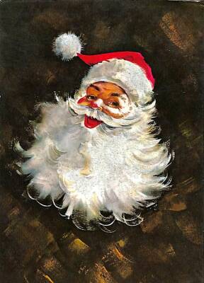 Yılbaşı (Yeniyıl) Noel Baba Temalı Kartpostal KRT14479 - 1