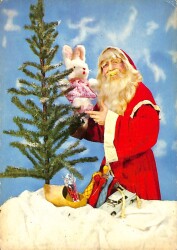 Yılbaşı (Yeniyıl) Noel Baba Temalı Kartpostal KRT14495 - Gökçekoleksiyon