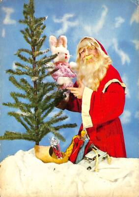 Yılbaşı (Yeniyıl) Noel Baba Temalı Kartpostal KRT14495 - 1