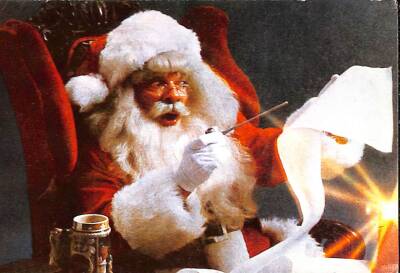Yılbaşı (Yeniyıl) Noel Baba Temalı Kartpostal KRT14501 - 1