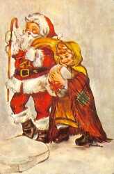 Yılbaşı (Yeniyıl) Noel Baba Temalı Kartpostal KRT14560 - Gökçekoleksiyon