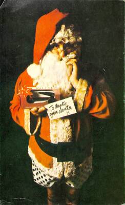 Yılbaşı (Yeniyıl) Noel Baba Temalı Kartpostal KRT15862 - 1