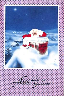 Yılbaşı (Yeniyıl) Noel Baba Temalı Kartpostal KRT15866 - 1