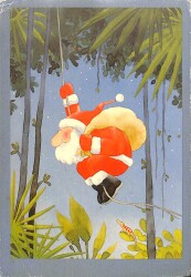 Yılbaşı (Yeniyıl) Noel Baba Temalı Kartpostal KRT15918 - 1