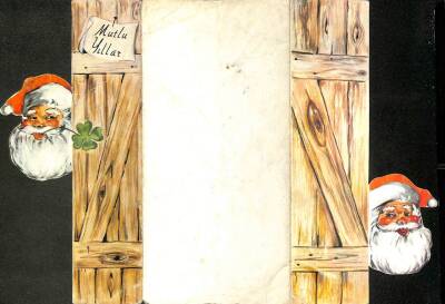 Yılbaşı (Yeniyıl) Noel Baba Temalı Kartpostal KRT16048 - 2