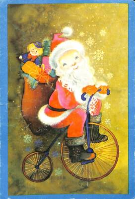 Yılbaşı (Yeniyıl) Noel Baba Temalı Kartpostal KRT16936 - 1