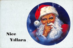Yılbaşı (Yeniyıl) Noel Baba Temalı Tebrik Kartı Kartpostal KRT12034 - Gökçekoleksiyon