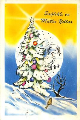 Yılbaşı (Yeniyıl) Temalı Açılır Kapak Kartpostal KRT14121 - 1