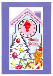 Yılbaşı (Yeniyıl) Temalı Açılır Kapak Kartpostal KRT14132 - Gökçekoleksiyon