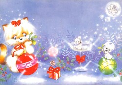 Yılbaşı (Yeniyıl) Temalı Açılır Kapak Kartpostal KRT14158 - Gökçekoleksiyon