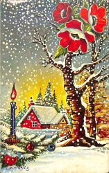 Yılbaşı (Yeniyıl) Temalı Açılır Kapak Kartpostal KRT16076 - 1