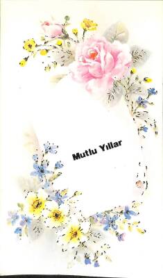 Yılbaşı (Yeniyıl) Temalı Açılır Kapak Yaldızlı Kartpostal KRT15907 - 1