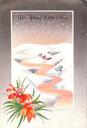 Yılbaşı (Yeniyıl) Temalı Açılır Kapak Yaldızlı Kartpostal KRT16211 - 1