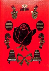 Yılbaşı (Yeniyıl) Temalı Açılır Kapak Yaldızlı Kartpostal KRT16438 - 1