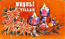 Yılbaşı (Yeniyıl) Temalı Açılır Kapaklı Kartpostal KRT12332 - Gökçekoleksiyon