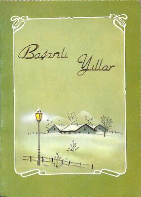 Yılbaşı (Yeniyıl) Temalı Açılır Kapaklı Kartpostal KRT12408 - 1