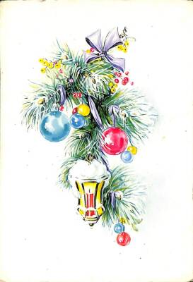 Yılbaşı (Yeniyıl) Temalı Kartpostal KRT12037 - 1