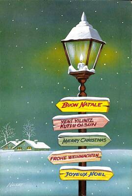 Yılbaşı (Yeniyıl) Temalı Kartpostal KRT12041 - 1