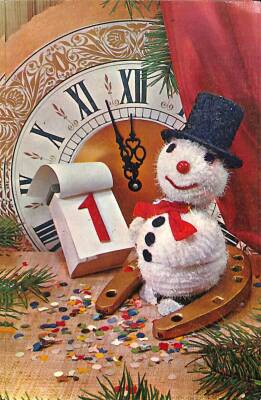 Yılbaşı (Yeniyıl) Temalı Kartpostal KRT12068 - 1