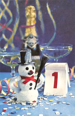 Yılbaşı (Yeniyıl) Temalı Kartpostal KRT12069 - 1