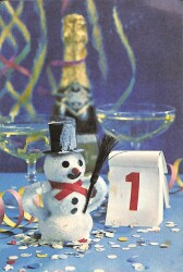 Yılbaşı (Yeniyıl) Temalı Kartpostal KRT12292 - Gökçekoleksiyon