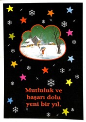 Yılbaşı (Yeniyıl) Temalı Kartpostal KRT12326 - Gökçekoleksiyon