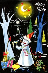 Yılbaşı (Yeniyıl) Temalı Kartpostal KRT12328 - Gökçekoleksiyon