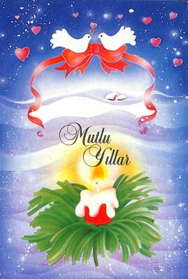 Yılbaşı (Yeniyıl) Temalı Kartpostal KRT12360 - 1