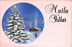 Yılbaşı (Yeniyıl) Temalı Kartpostal KRT12375 - Gökçekoleksiyon