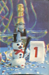 Yılbaşı (Yeniyıl) Temalı Kartpostal KRT12385 - Gökçekoleksiyon