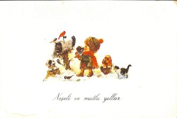 Yılbaşı (Yeniyıl) Temalı Kartpostal KRT14116 - Gökçekoleksiyon