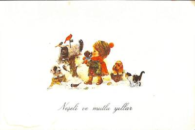 Yılbaşı (Yeniyıl) Temalı Kartpostal KRT14116 - 1