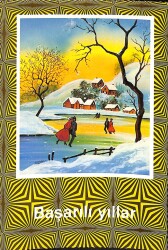 Yılbaşı (Yeniyıl) Temalı Kartpostal KRT14204 - Gökçekoleksiyon