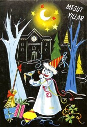 Yılbaşı (Yeniyıl) Temalı Kartpostal KRT14548 - Gökçekoleksiyon