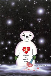 Yılbaşı (Yeniyıl) Temalı Kartpostal KRT14558 - Gökçekoleksiyon