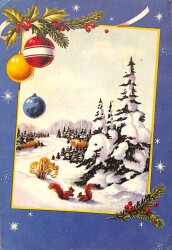 Yılbaşı (Yeniyıl) Temalı Kartpostal KRT14895 - Gökçekoleksiyon