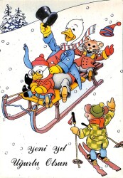 Yılbaşı (Yeniyıl) Temalı Kartpostal KRT14914 - Gökçekoleksiyon