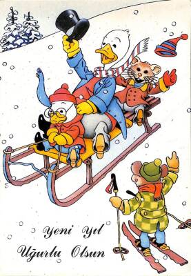 Yılbaşı (Yeniyıl) Temalı Kartpostal KRT14914 - 1